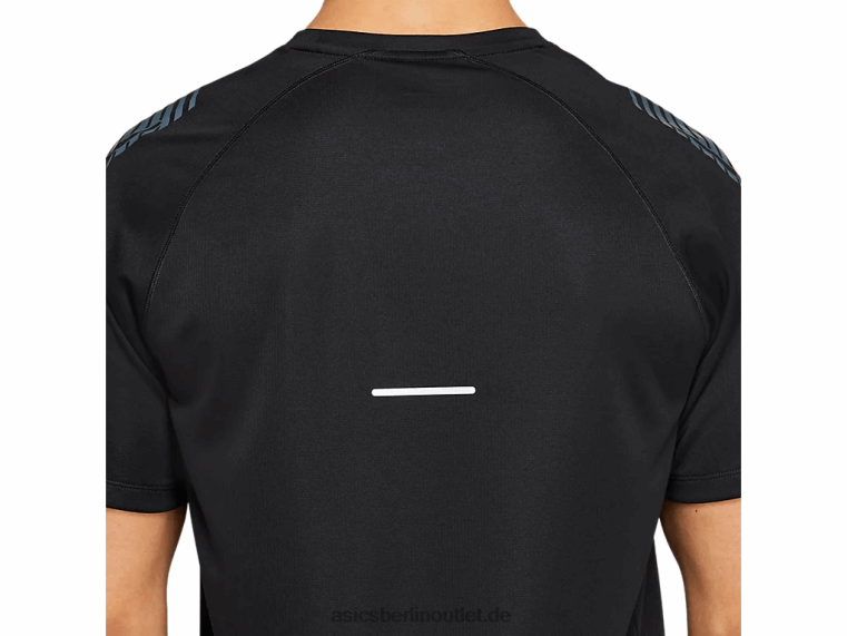 Icon-Kurzarmoberteil für Herren BL4N1978Asics Performance-Schwarz/Trägergrau