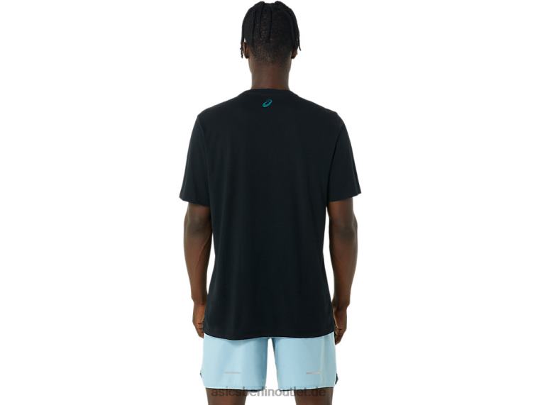 Immergrünes Trailrun-T-Shirt BL4N1059Asics Leistung schwarz
