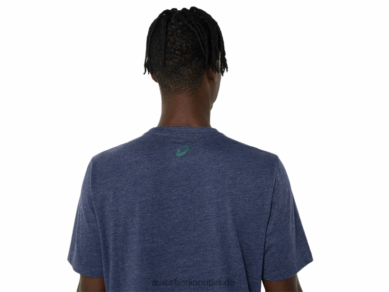 Immergrünes Trailrun-T-Shirt BL4N803Asics Peacoat-Heidekraut