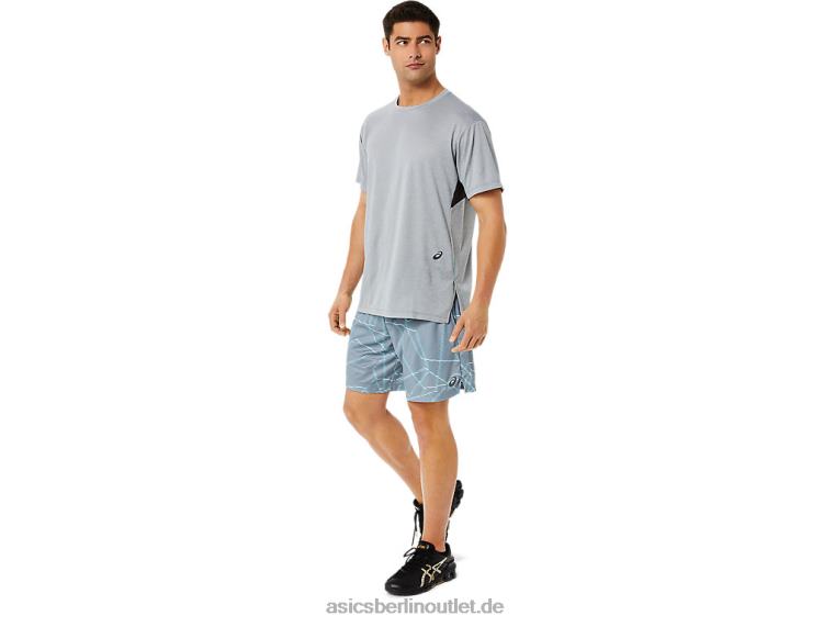 Kurzärmliges Herrenoberteil mit Gel-Cool-Print BL4N1421Asics Blattfelsenheide