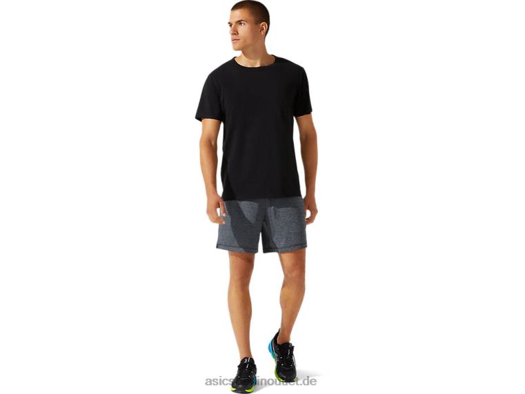 Kurzärmliges Herrenoberteil mit aufgesetzten Taschen BL4N1964Asics Leistung schwarz
