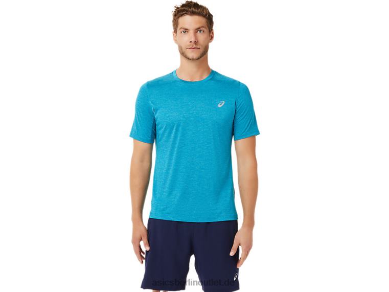 Kurzärmliges Performance-Oberteil für Herren BL4N2037Asics blaugrün