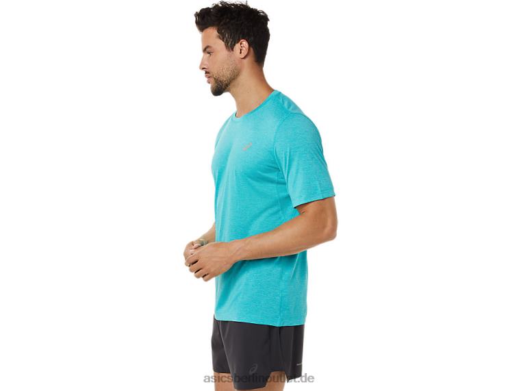 Kurzärmliges Performance-Oberteil für Herren BL4N892Asics Techno-Cyan