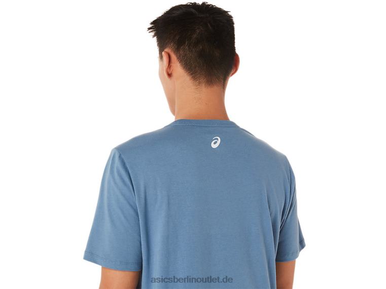 Kurzärmliges Run-Club-T-Shirt BL4N1700Asics Sturmblau
