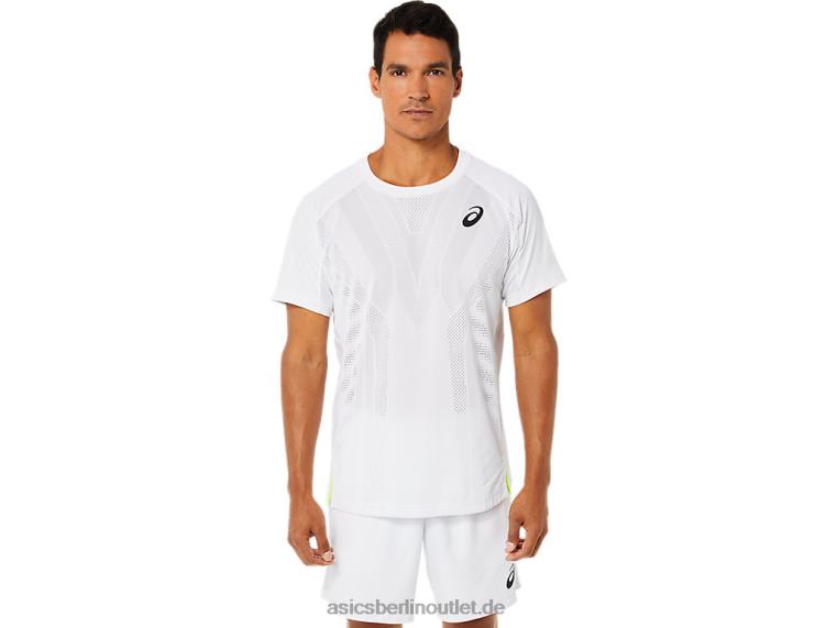 Kurzarm-Match-Oberteil für Herren BL4N1522Asics strahlend weiß