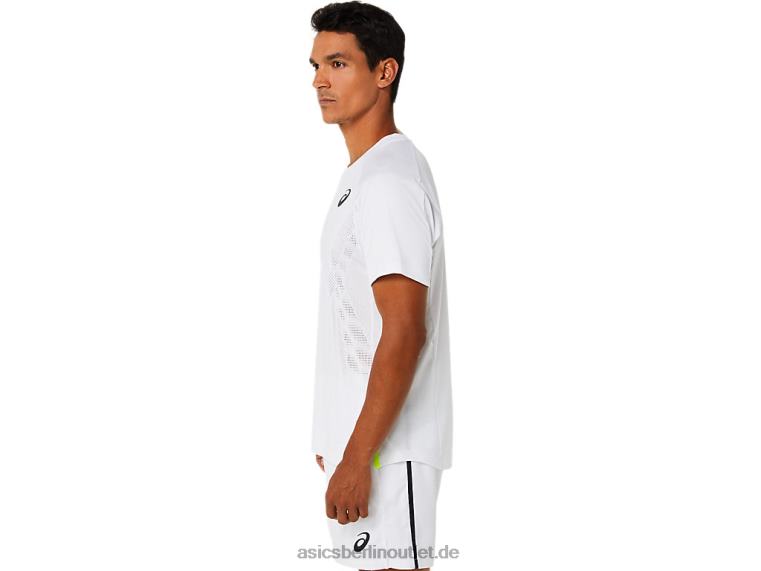 Kurzarm-Match-Oberteil für Herren BL4N1522Asics strahlend weiß