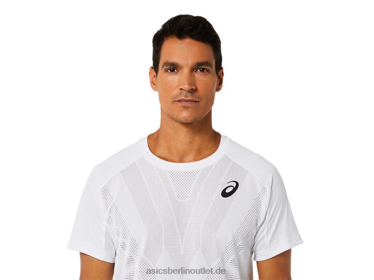 Kurzarm-Match-Oberteil für Herren BL4N1522Asics strahlend weiß