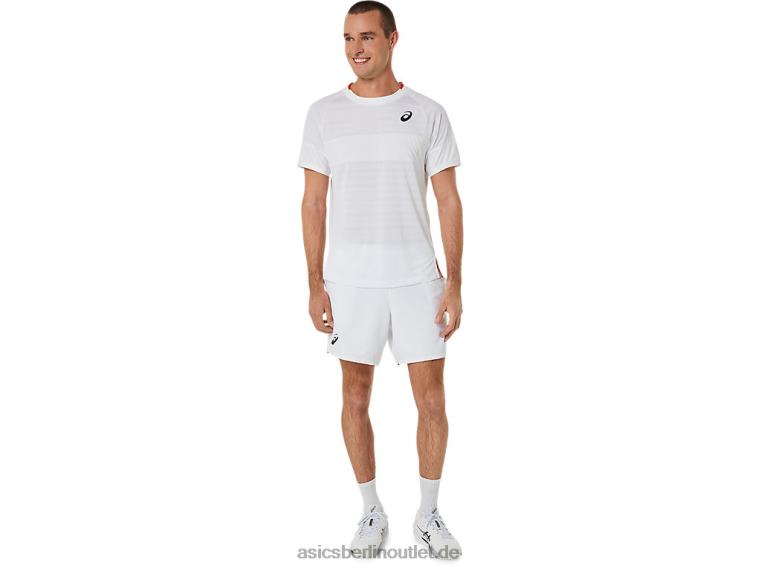 Kurzarm-Match-Oberteil für Herren BL4N499Asics strahlend weiß