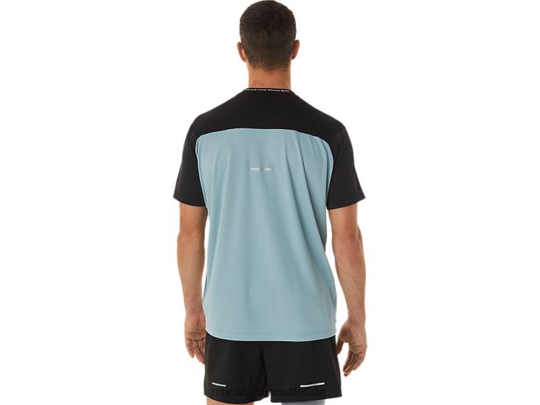 Kurzarm-Rennoberteil für Herren BL4N1028Asics Performance schwarz/heller Stahl