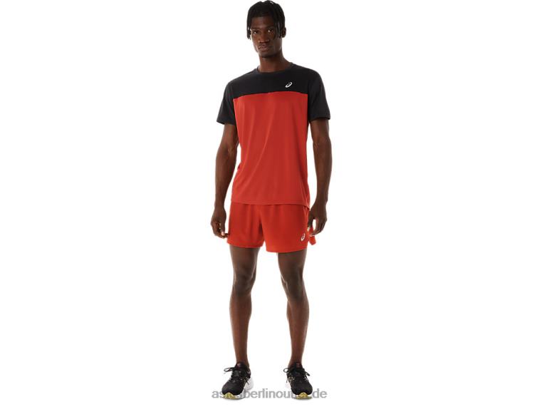 Kurzarm-Rennoberteil für Herren BL4N272Asics Performance Black/Spice Latte