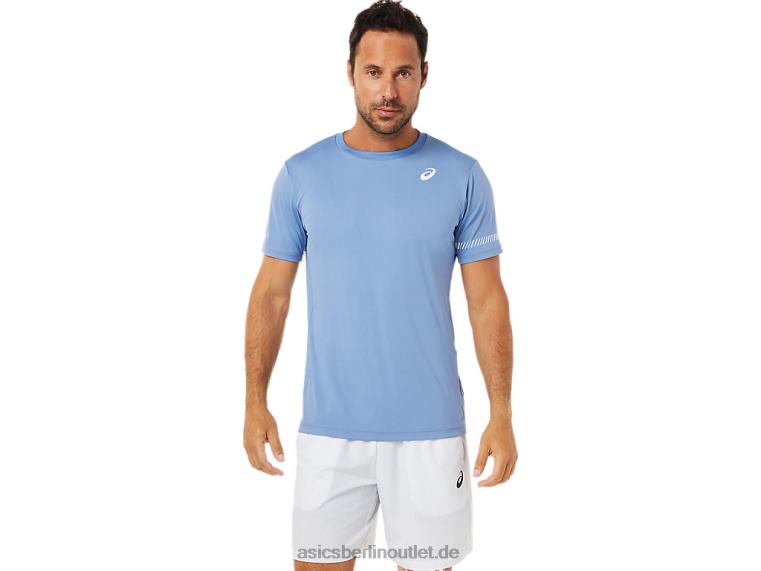 Kurzarm-T-Shirt für Herren BL4N1513Asics blaue Harmonie