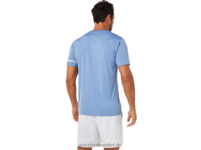 Kurzarm-T-Shirt für Herren BL4N1513Asics blaue Harmonie