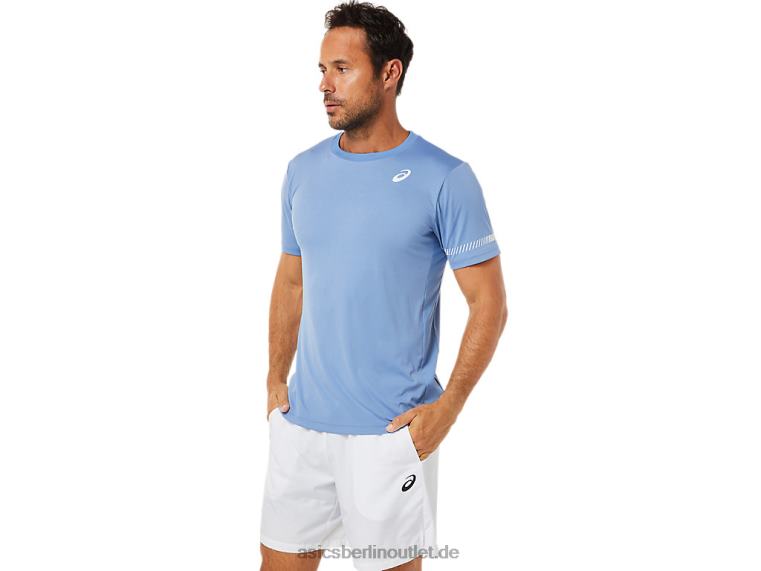 Kurzarm-T-Shirt für Herren BL4N1513Asics blaue Harmonie