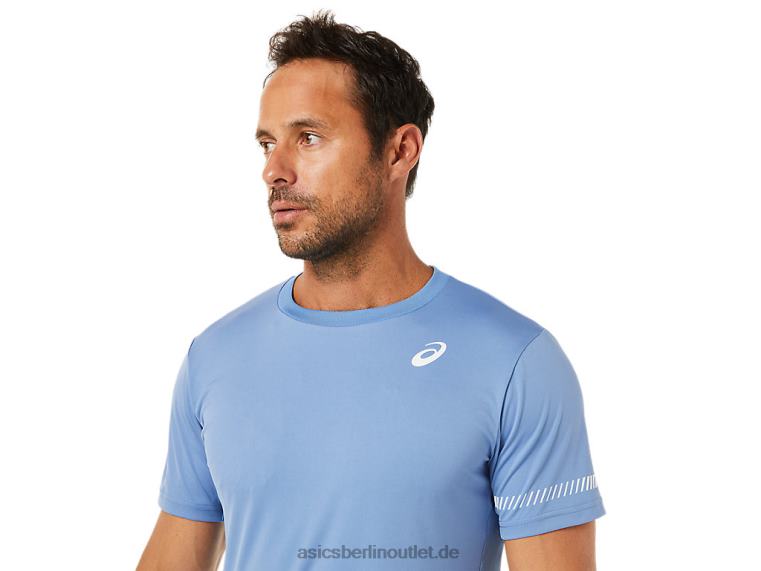 Kurzarm-T-Shirt für Herren BL4N1513Asics blaue Harmonie