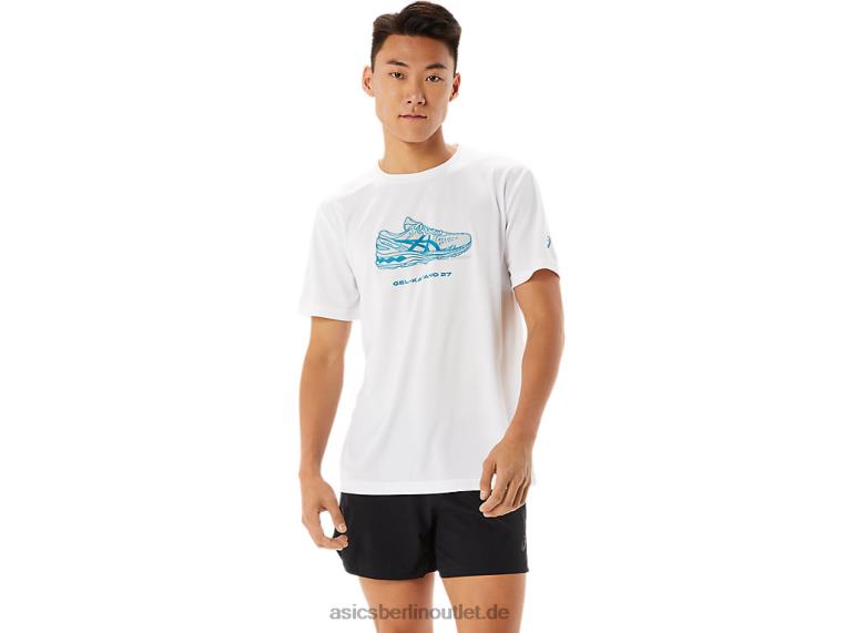 Kurzarm-T-Shirt mit Schuhgrafik BL4N1368Asics strahlend weiß