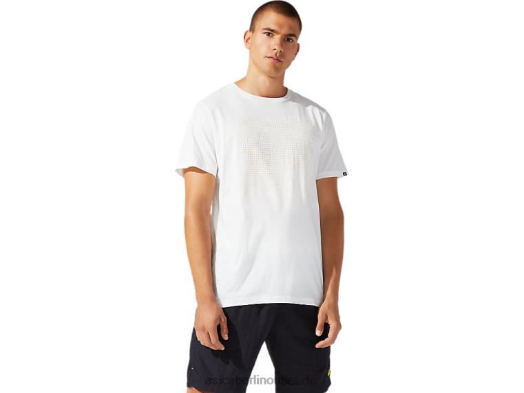 Kurzarm-T-Shirt mit dt-Grafik für Herren aus Jersey BL4N1933Asics Creme