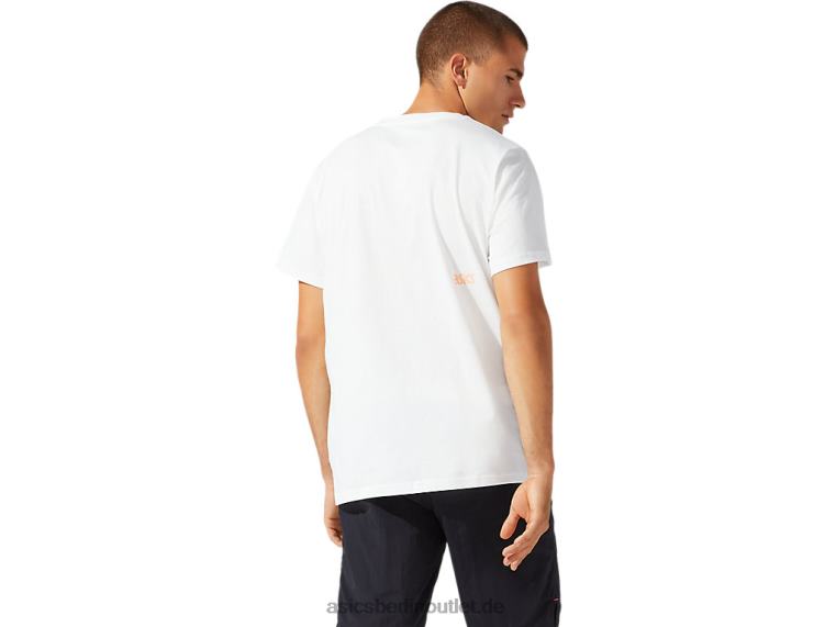 Kurzarm-T-Shirt mit dt-Grafik für Herren aus Jersey BL4N1933Asics Creme