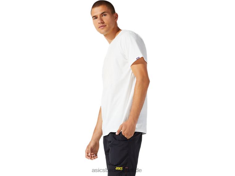 Kurzarm-T-Shirt mit dt-Grafik für Herren aus Jersey BL4N1933Asics Creme