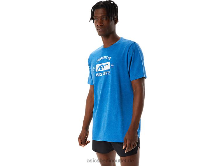 Kurzarmeigenschaft eines Sport-T-Shirts BL4N1231Asics Lake Drive Heather