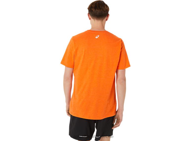 Kurzarmeigenschaft eines Sport-T-Shirts BL4N1269Asics Ringelblumen-Orangenheide