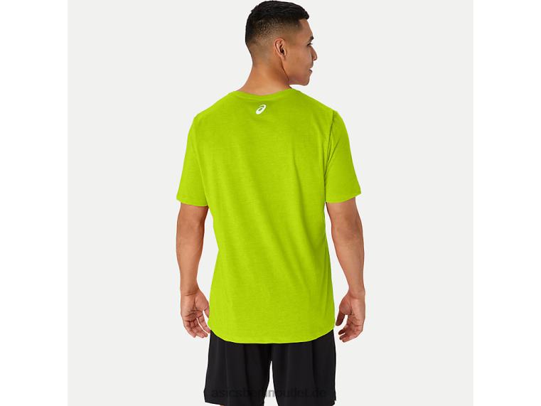 Kurzarmeigenschaft eines Sport-T-Shirts BL4N14Asics Limettenschale