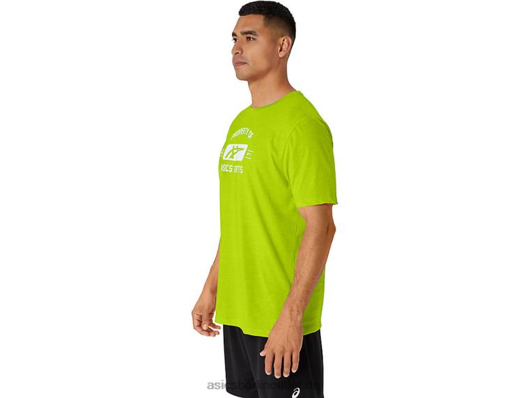 Kurzarmeigenschaft eines Sport-T-Shirts BL4N14Asics Limettenschale