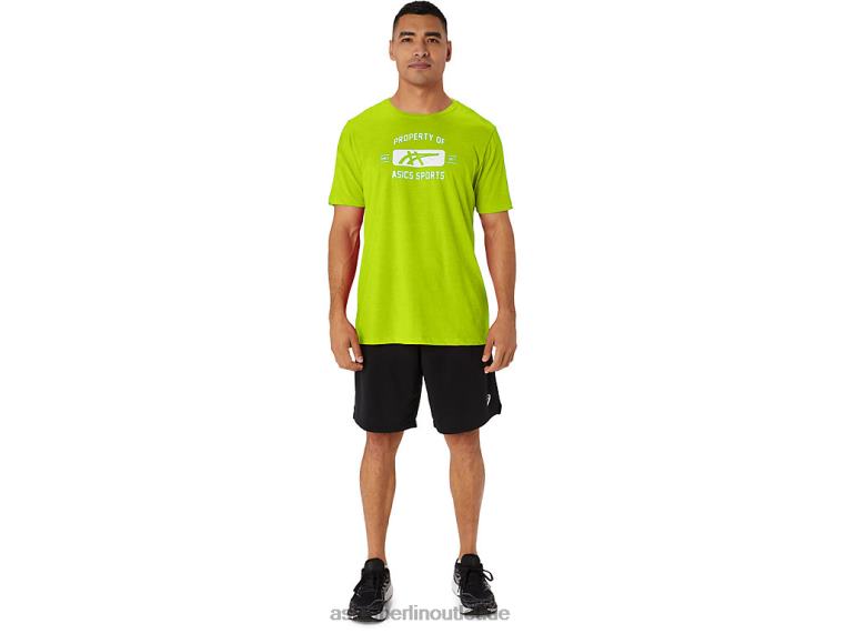 Kurzarmeigenschaft eines Sport-T-Shirts BL4N14Asics Limettenschale