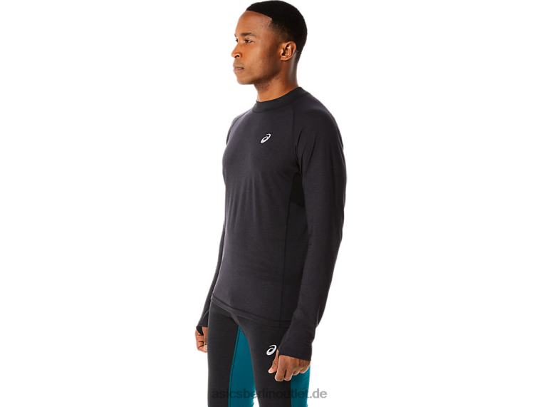 Langärmliges Winter-Laufoberteil für Herren BL4N825Asics Leistung schwarz