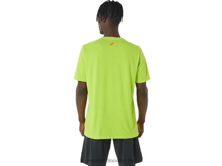 Langes T-Shirt mit abstraktem Logo BL4N1033Asics Limettenschale