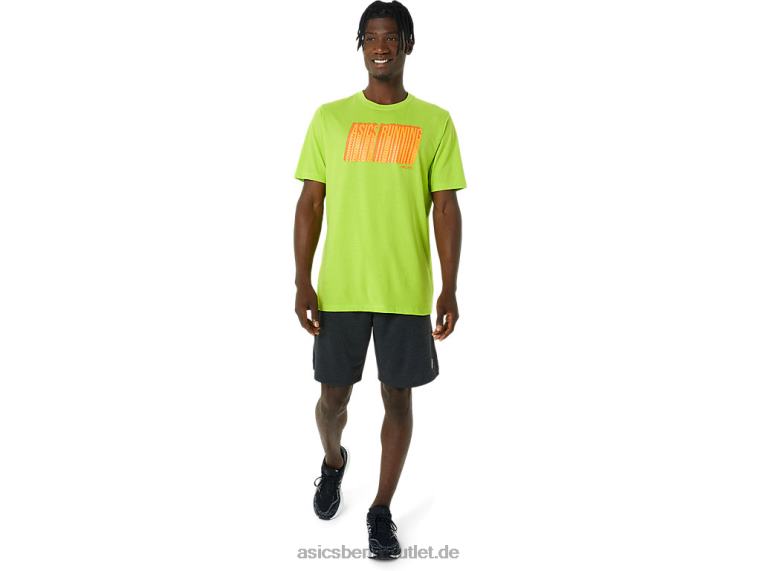 Langes T-Shirt mit abstraktem Logo BL4N1033Asics Limettenschale