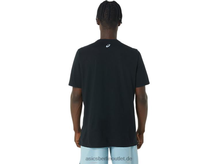 Langes T-Shirt mit abstraktem Logo BL4N795Asics Leistung schwarz