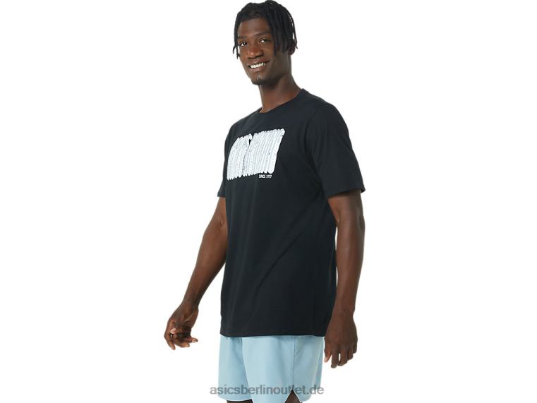 Langes T-Shirt mit abstraktem Logo BL4N795Asics Leistung schwarz