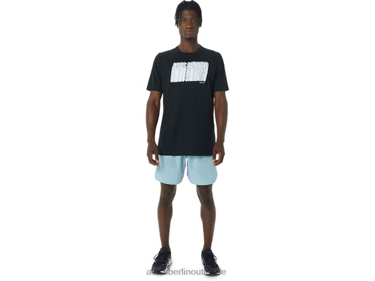 Langes T-Shirt mit abstraktem Logo BL4N795Asics Leistung schwarz