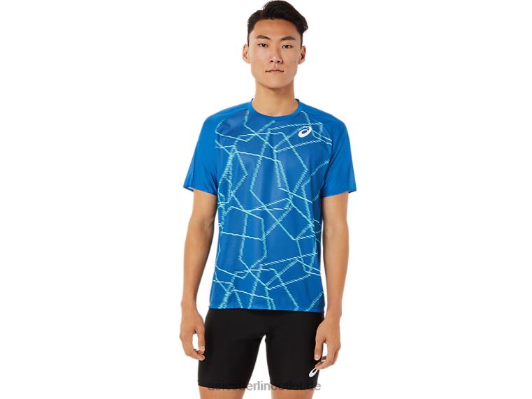Leichtes Kurzarm-Oberteil für Herren BL4N1443Asics Seefahrt