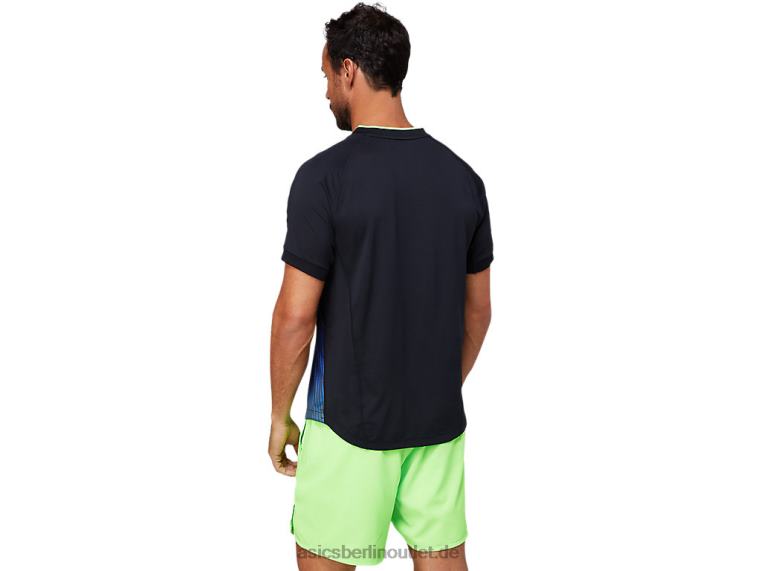 Match-Grafik-T-Shirt für Herren BL4N1830Asics Leistung schwarz