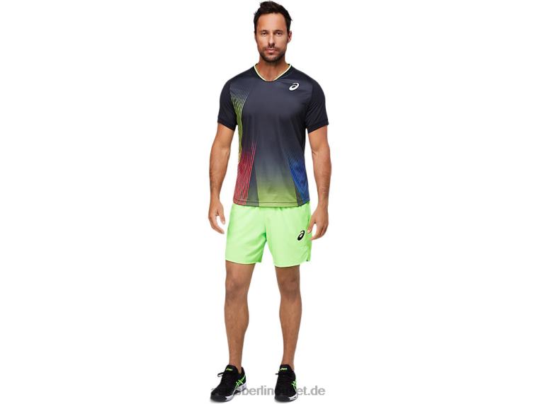 Match-Grafik-T-Shirt für Herren BL4N1830Asics Leistung schwarz