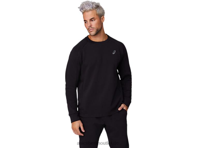 Mobilitätsstrick-Crew für Herren BL4N1667Asics Leistung schwarz