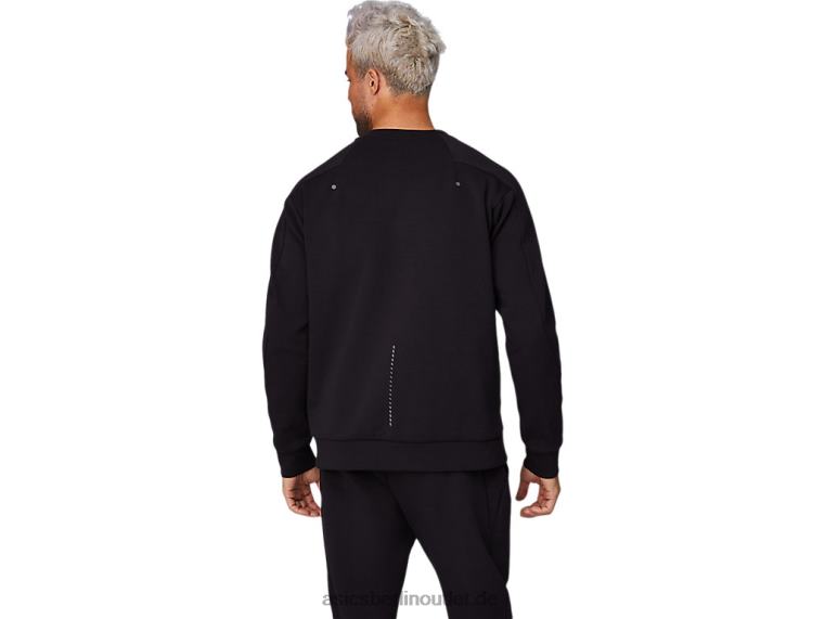 Mobilitätsstrick-Crew für Herren BL4N1667Asics Leistung schwarz