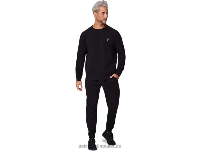 Mobilitätsstrick-Crew für Herren BL4N1667Asics Leistung schwarz