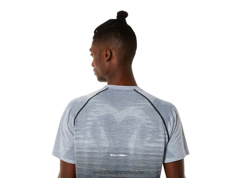 Nahtloses Kurzarm-Oberteil für Herren BL4N1127Asics Performance-Schwarz/Trägergrau