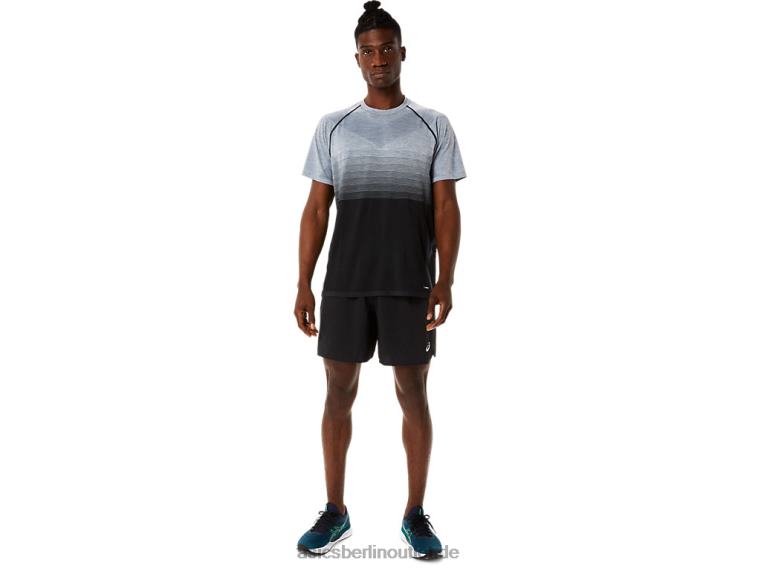 Nahtloses Kurzarm-Oberteil für Herren BL4N1127Asics Performance-Schwarz/Trägergrau