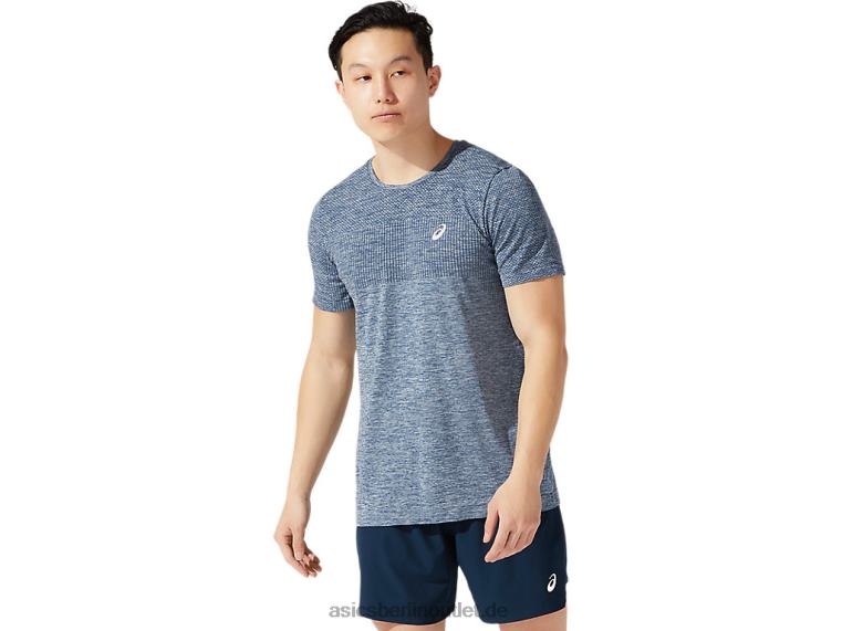 Nahtloses Kurzarm-Renntrikot für Herren BL4N1980Asics französisches Blau