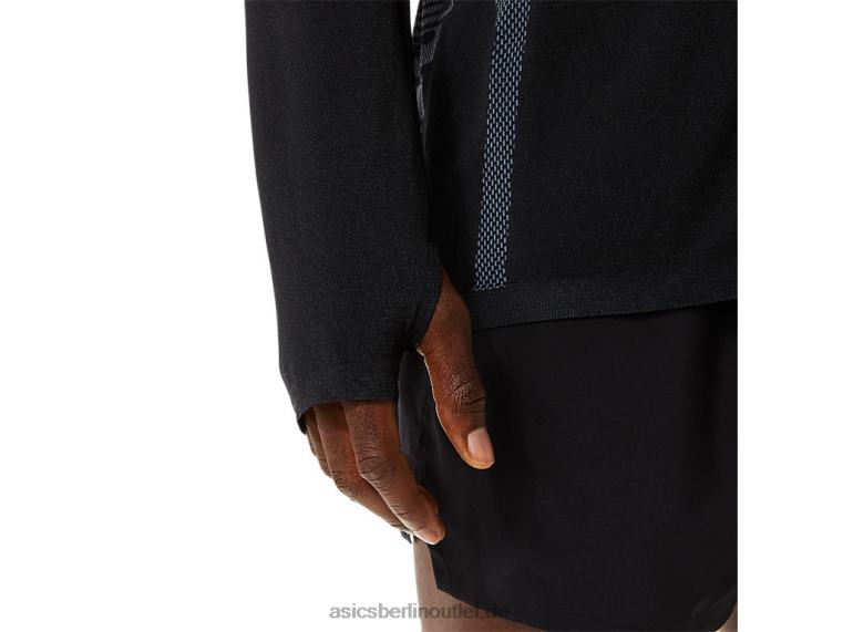 Nahtloses Langarm-Oberteil für Herren BL4N1073Asics Performance-Schwarz/Trägergrau