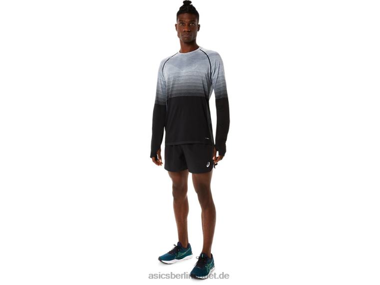 Nahtloses Langarm-Oberteil für Herren BL4N1073Asics Performance-Schwarz/Trägergrau