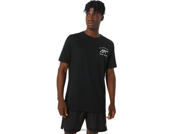 Orc leuchtendes SS-T-Shirt mit kleinem Logo BL4N800Asics Leistung schwarz