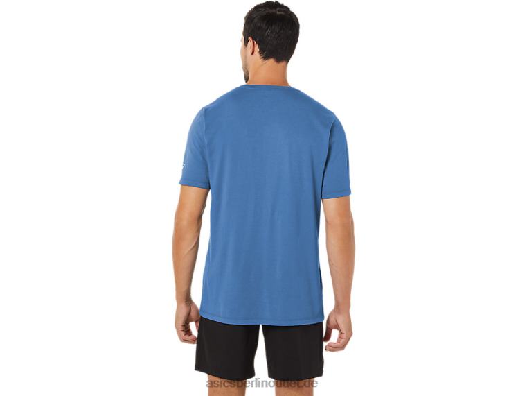 Pinsel-Kurzarm-T-Shirt BL4N1057Asics azurblau
