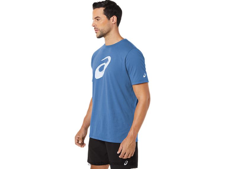 Pinsel-Kurzarm-T-Shirt BL4N1057Asics azurblau