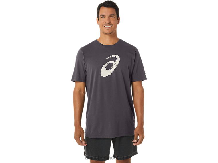 Pinsel-Kurzarm-T-Shirt BL4N158Asics dunkelgraues Heidekraut