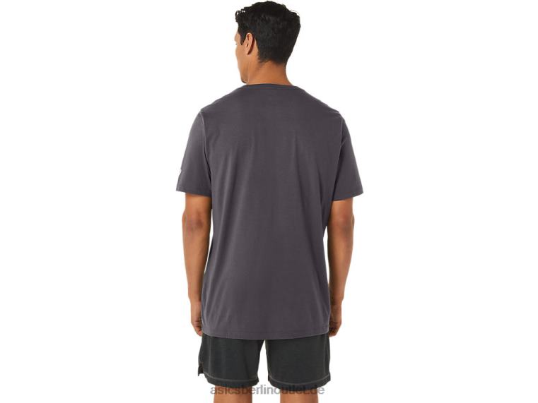 Pinsel-Kurzarm-T-Shirt BL4N158Asics dunkelgraues Heidekraut