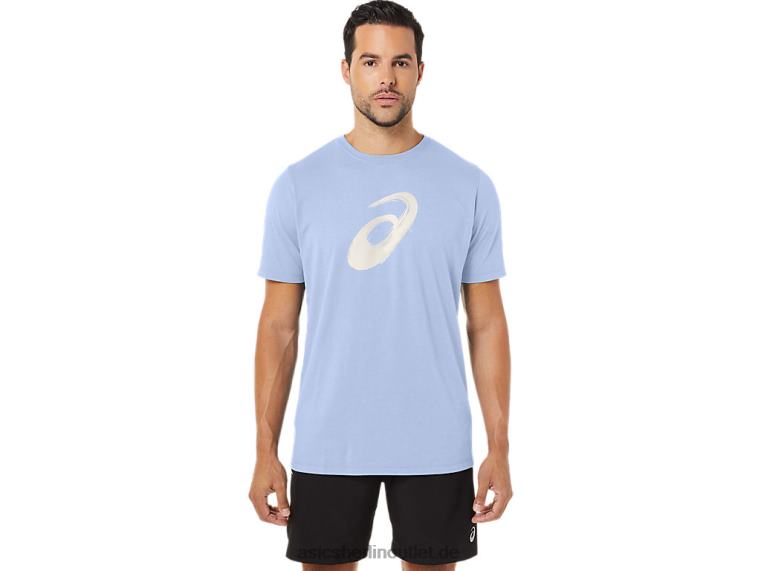 Pinsel-Kurzarm-T-Shirt BL4N161Asics weicher Himmel